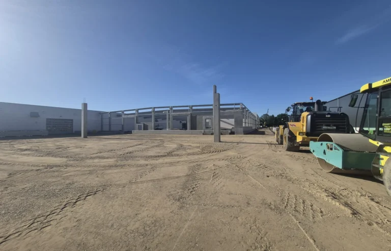 Baustellenfoto Röthel Neumünster